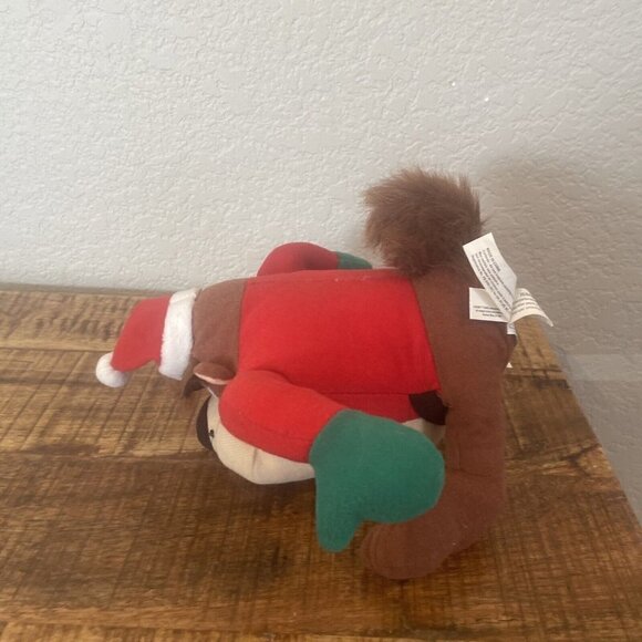 Vintage Looney Tunes Plush Tazmanian Devil Taz Stuffed Animal Santa Christmas 8" - Picture 5 of 9